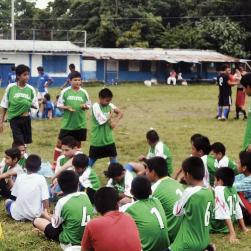 Larry Parr and a youth soccer team reflect on how to help the community instead of joining in violent gangs.