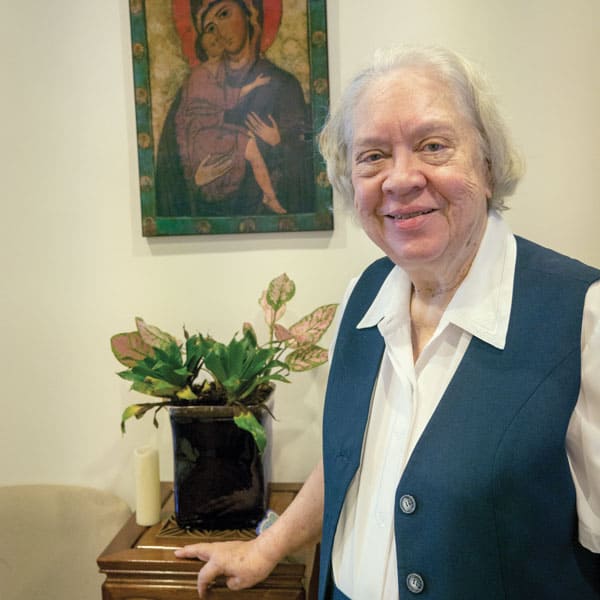 AHRC and Maryknoll Sister: After 35 years in the field of medicine, Maryknoll Sister Marya Zaborowski began working as an editor for a human rights organization in Asia. (N. Sprague/Hong Kong)