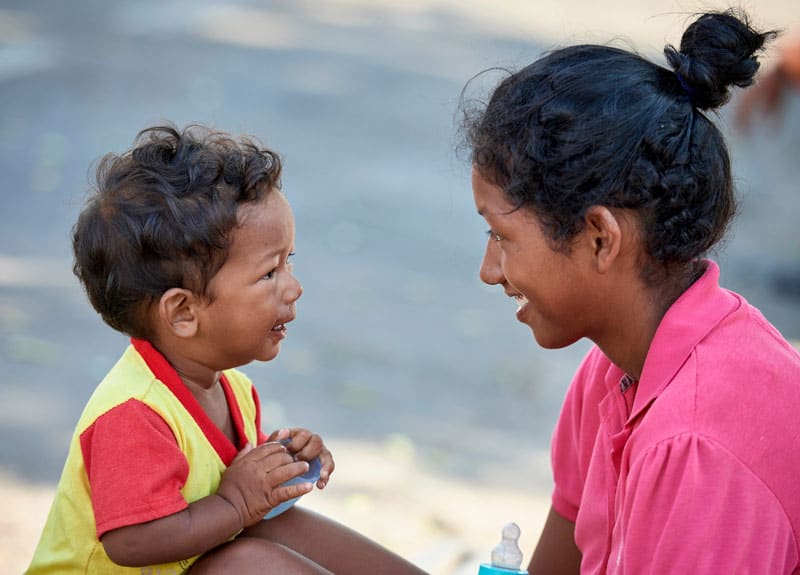 Latin American governments weigh pandemic shutdown vs. economic hardship: Venezuelan refugees are seen after receiving food and other emergency support from the Consolata Missionary Sisters in Boa Vista, Brazil, in April 2019. (CNS Photo/Paul Jeffrey)