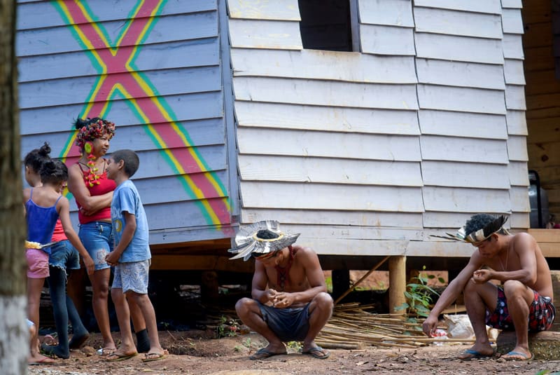 Protect indigenous during pandemic: Indigenous people from the Pataxo ethnic group are seen in Sao Joaquim de Bicas, Brazil, March 25, 2020. (CNS photo/Washington Alves, Reuters)