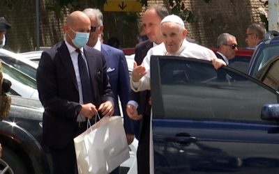 Pope Released from Hospital, Prays at Rome Basilica