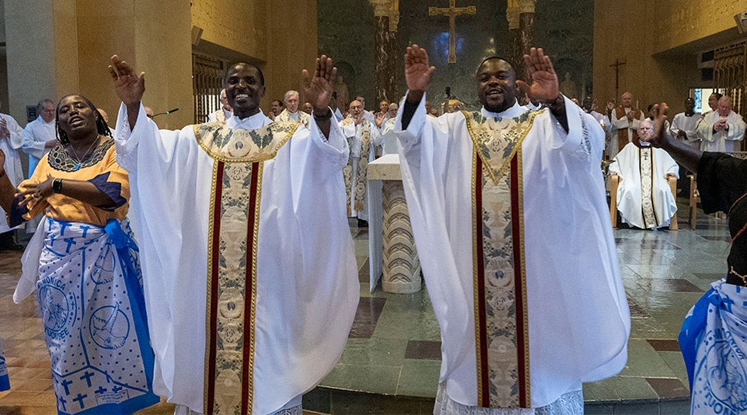 Two Men from Kenya Ordained to the Priesthood as Maryknoll Missioners